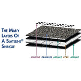 GAF Slateline Antique Slate Designer Laminated Shingles - 33.3 sq. ft. Bundle