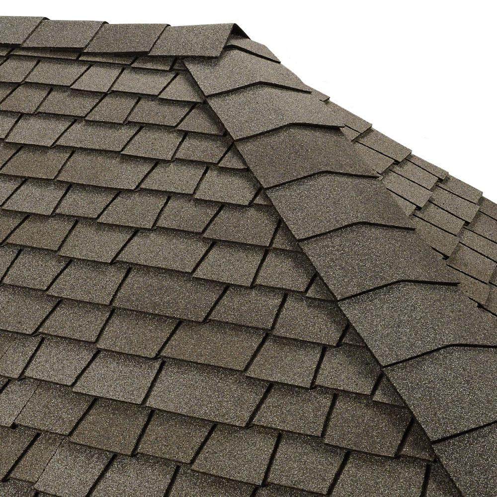 GAF Timbertex Antique Slate Double-Layer Hip and Ridge Cap Roofing Shingles