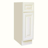 Plywell Ready to Assemble 21x34.5x24 in. Base Cabinet with 1 Door and 1 Drawer in Antique White