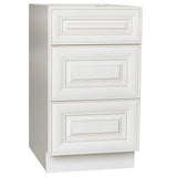 Plywell Ready to Assemble 21x34.5x24 in. Base Drawer with 1 Standard Drawer with 2 Deep Drawers in Antique White