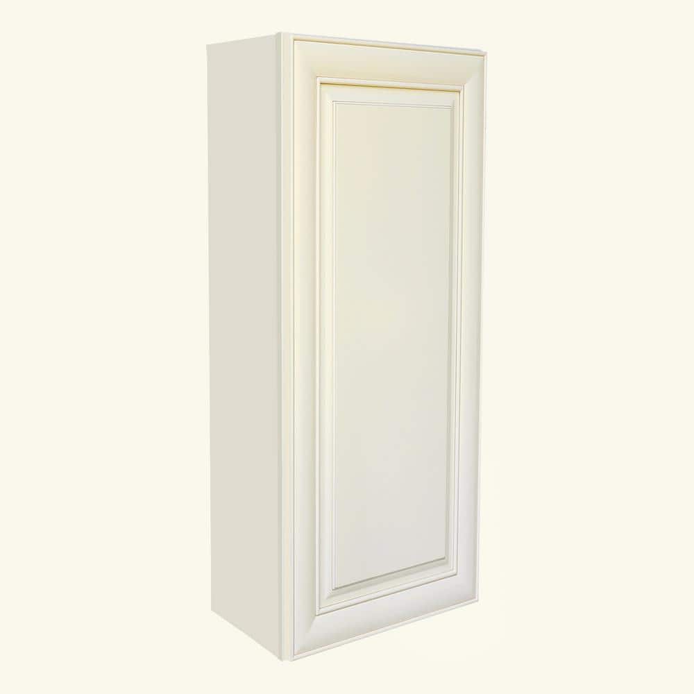 Plywell Ready to Assemble 21x30x12 in. High Single Door Wall Cabinet in Antique White