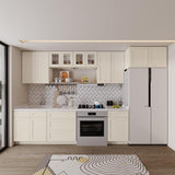 36 in. W x 24 in. D x 18 in. H in Antique White Plywood Ready to Assemble Kitchen Wall Cabinets with 2-Doors