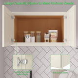 36 in. W x 24 in. D x 18 in. H in Antique White Plywood Ready to Assemble Kitchen Wall Cabinets with 2-Doors