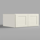 36 in. W x 24 in. D x 18 in. H in Antique White Plywood Ready to Assemble Kitchen Wall Cabinets with 2-Doors