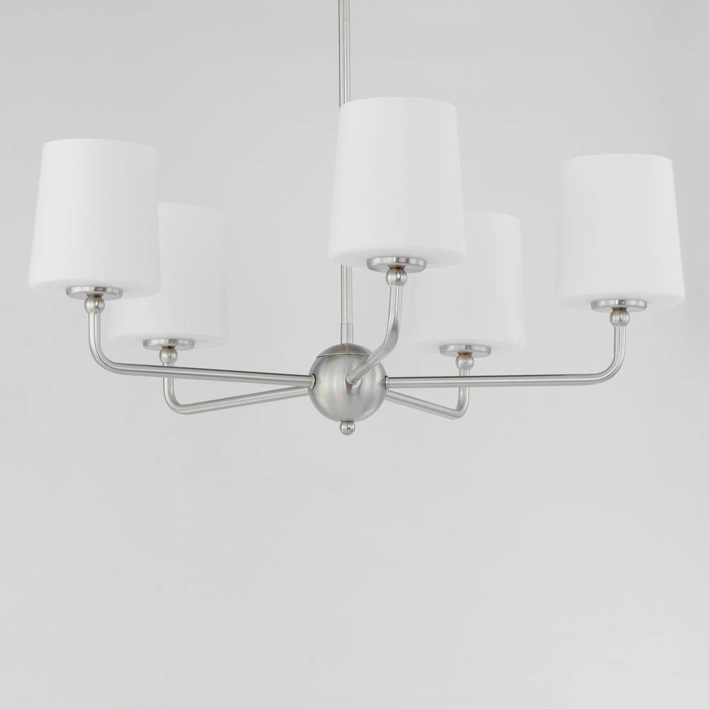 Maxim Lighting Bristol 5-Light Silver Chandelier, 34 in. Diameter