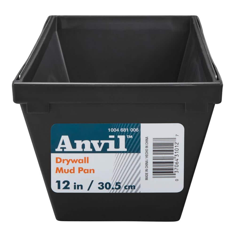 Anvil 12 in. Plastic Mud Pan with Steel Edges
