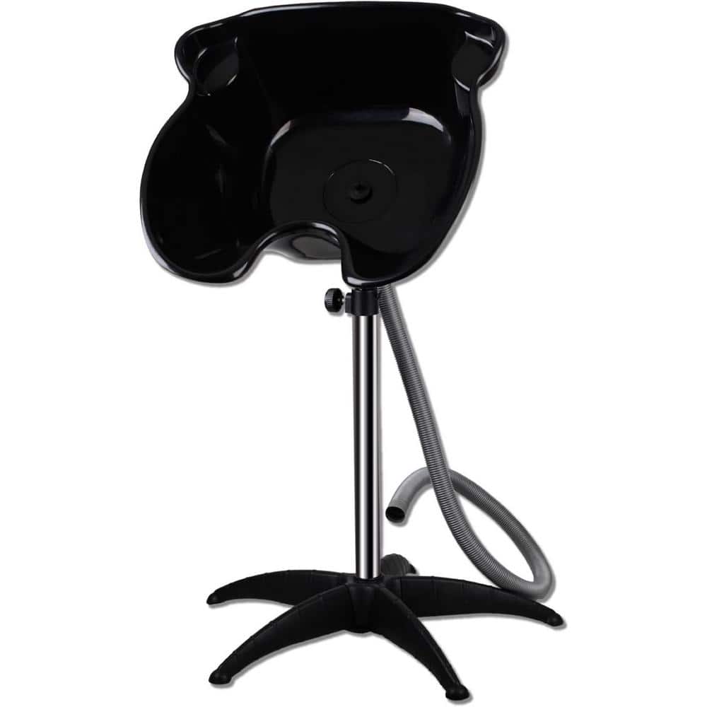 Aoibox Black Portable Salon Sink with 1.5m Drain Pipe
