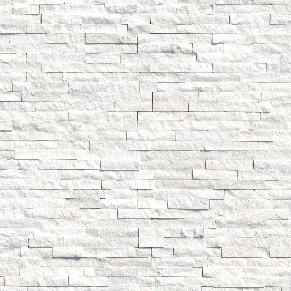 MSI Arctic White Ledger Panel 6 in. x 24 in. Natural Marble Wall Tile (10 Cases / 60 sq. ft. Pallet)