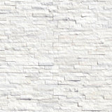 MSI Arctic White Ledger Panel 6 in. x 24 in. Natural Marble Wall Tile (10 Cases / 60 sq. ft. Pallet)
