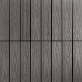NewTechWood UltraShield Naturale 1 ft. x 1 ft. Quick Deck Outdoor Composite Deck Tile Sample in Argentinian Silver Gray