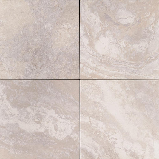 MSI Argento Travertino 2 cm. x 24 in. x 24 in. Matte Porcelain Stone Look Paver Tile (2 Pieces/8 sq. ft. / case)