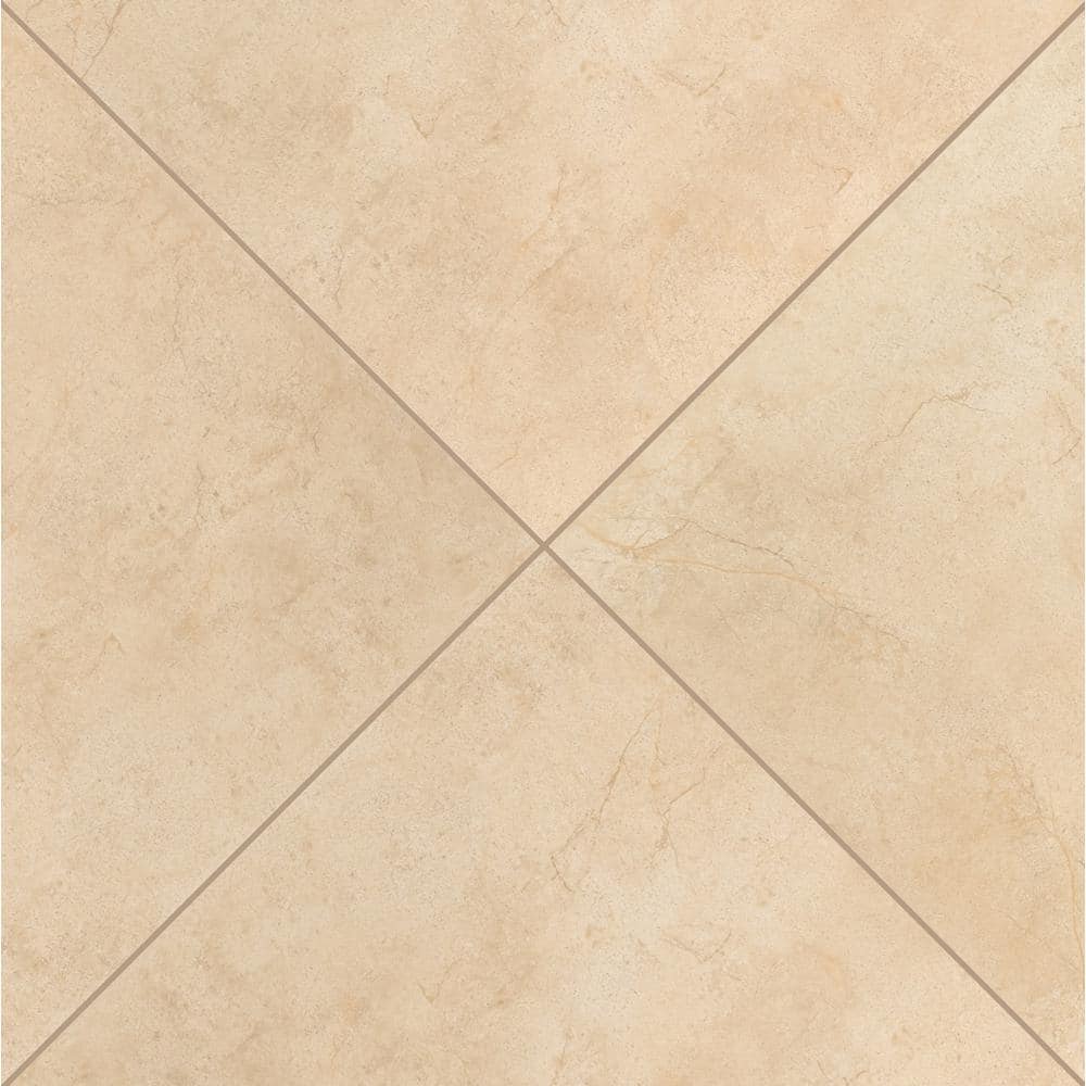 MSI Aria Cremita 24 in. x 24 in. Polished Porcelain Stone Look Floor and Wall Tile (640 sq. ft./Pallet)