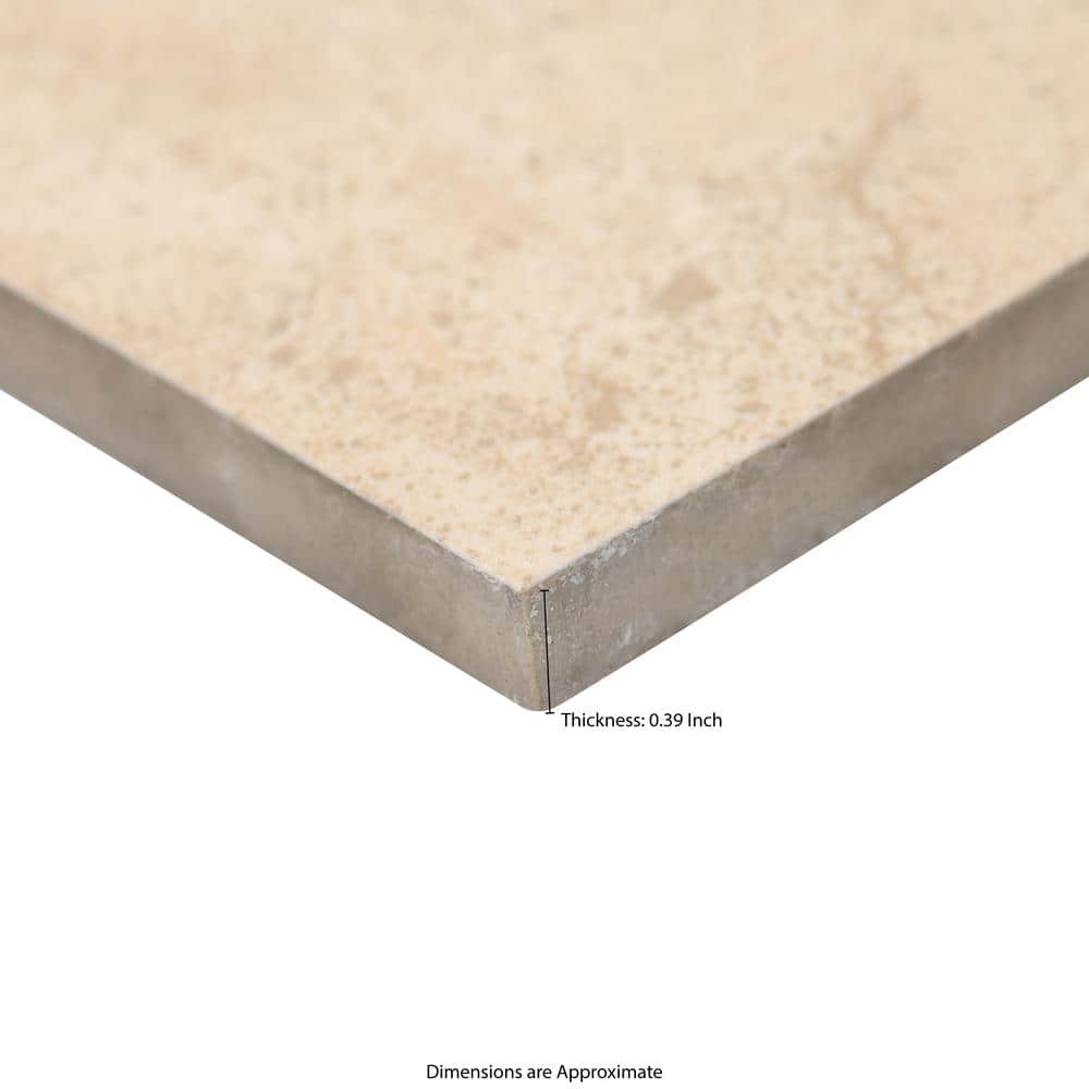 MSI Aria Cremita 24 in. x 24 in. Polished Porcelain Stone Look Floor and Wall Tile (640 sq. ft./Pallet)