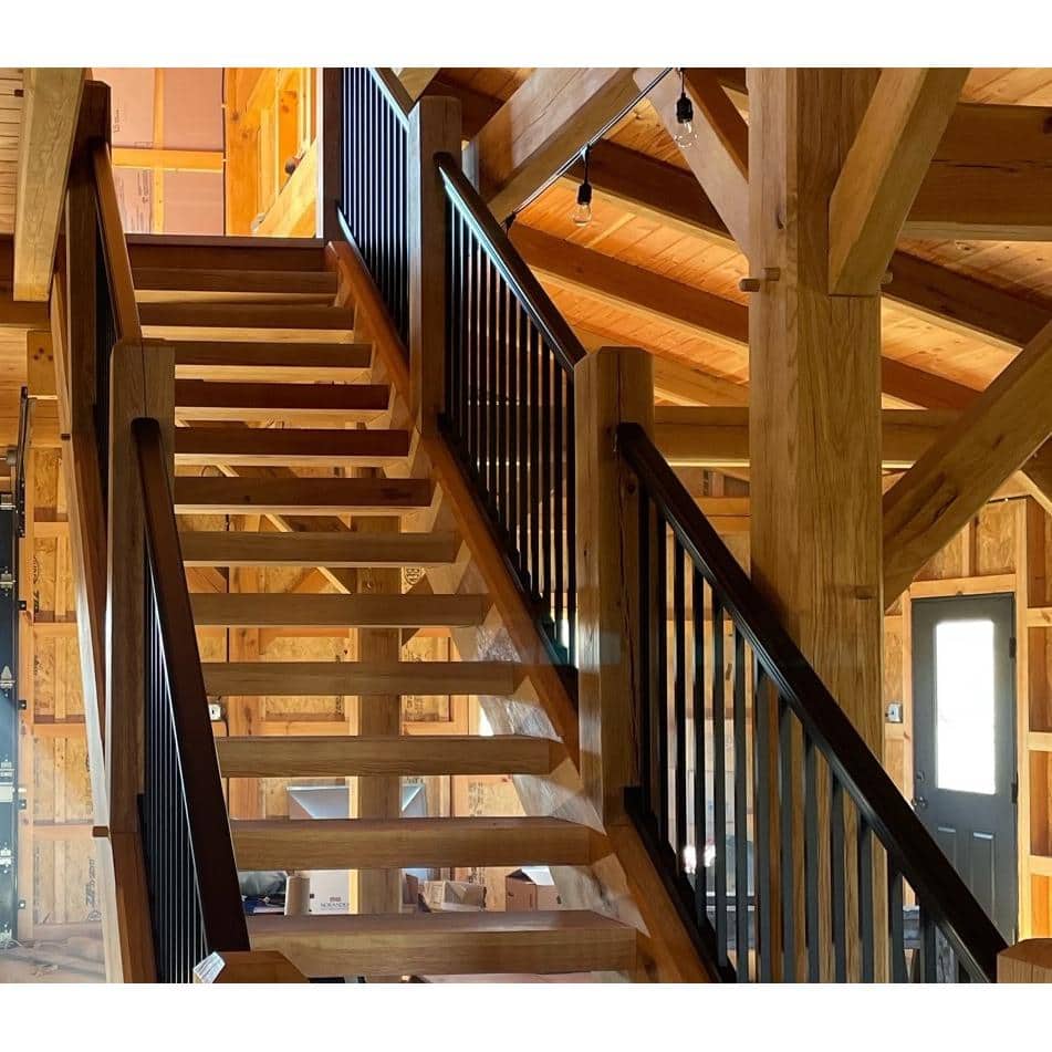 Aria Railing 36 in. x 91.31 in. Black Powder Coated Aluminum Preassembled Deck Stair Railing Kit