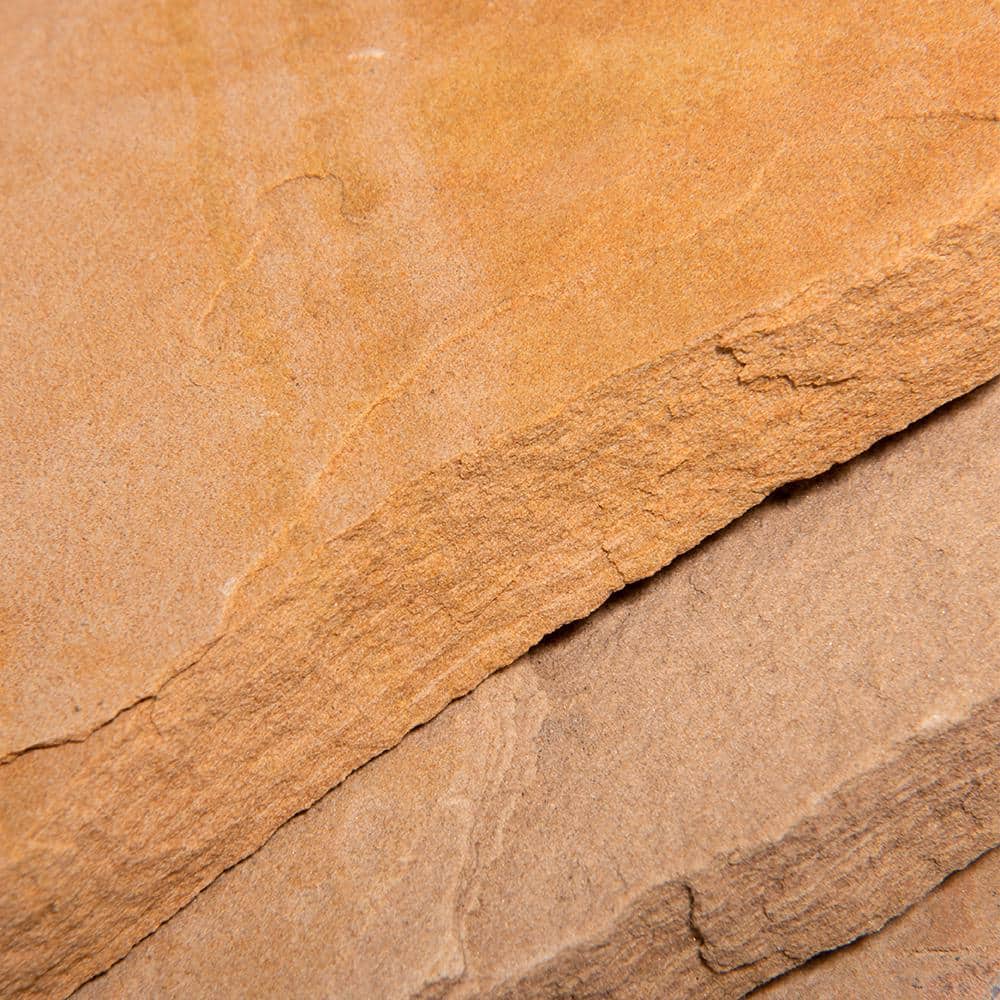 Southwest Boulder & Stone 120 sq. ft. Arizona Buckskin Natural Patio Flagstone for Landscape Gardens and Pathways (2000 lbs.)