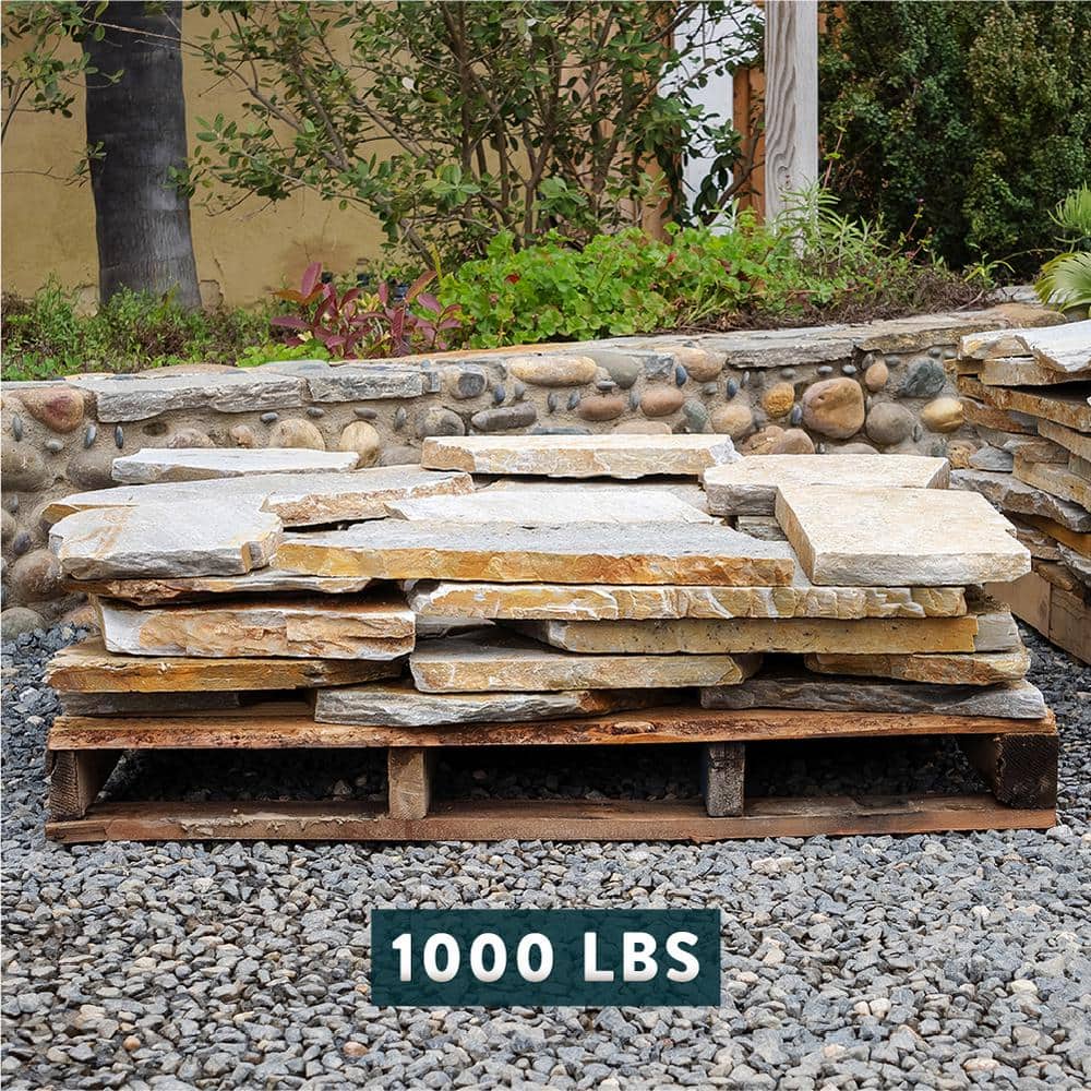 Southwest Boulder & Stone 16 in. x 12 in. x 2 in. 120 sq. ft. Arizona Chocolate Natural Flagstone for Landscape, Gardens and Pathways