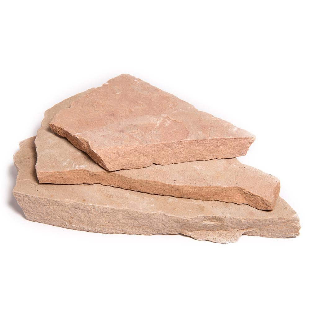 Southwest Boulder & Stone 12 in. x 12 in. x 2 in. 30 sq. ft. Arizona Classic Oak Natural Flagstone for Landscape Gardens and Pathways
