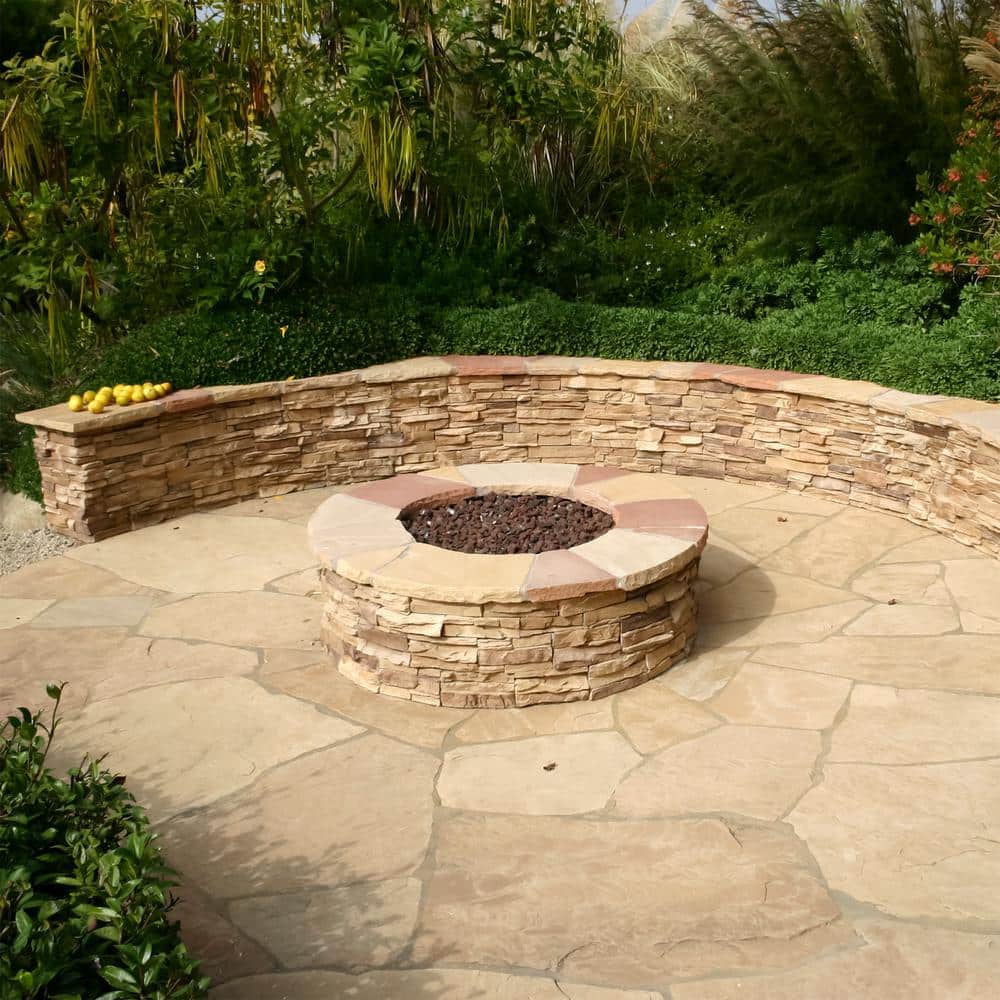 Southwest Boulder & Stone 16 in. x 12 in. x 2 in. 120 sq. ft. Arizona Classic Oak Natural Flagstone for Landscape, Gardens and Pathways