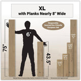 MSI Artesia Lane White Oak XL 1/2 in. T x 7.48 in. W Tongue and Groove Engineered Hardwood Flooring (1398.96 sq. ft./pallet)