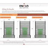 Enclo Privacy Screens Florence 6 ft. x 4 ft. Ash Vinyl Privacy Screen and Planter Box Kit