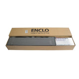 Enclo Privacy Screens Florence 6 ft. x 4 ft. Ash Vinyl Privacy Screen and Planter Box Kit
