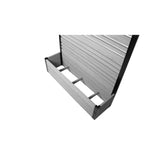 Enclo Privacy Screens Florence 6 ft. x 4 ft. Ash Vinyl Privacy Screen and Planter Box Kit
