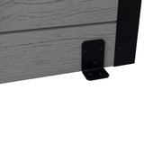 Enclo Privacy Screens Florence 6 ft. x 4 ft. Ash Vinyl Privacy Screen and Planter Box Kit