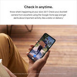 Google Nest Doorbell (Battery) - Smart Wi-Fi Video Doorbell Camera - Ash
