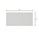 Daltile Restore 3 in. x 6 in. Glazed Ceramic Ash Gray Subway Wall Tile (12.5 sq. ft. per Case)