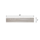 Regent Grove Ash Gray 6 in. x 36 in. Glazed Porcelain Floor and Wall Tile (348 sq. ft./Pallet)
