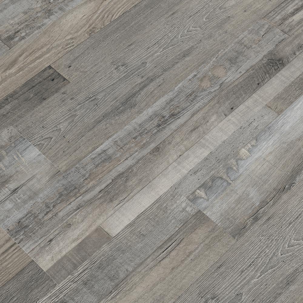 MSI Woodland Ashen Estate 7 in. x 48 in. Rigid Core Luxury Vinyl Plank Flooring (23.77 sq. ft. / case)