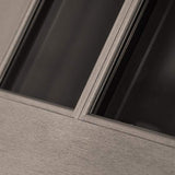 Steves & Sons Regency 36 in. x 80 in. 3/4-6 Lite Clear Glass RHIS Ashwood Stain Mahogany Fiberglass Prehung Front Door