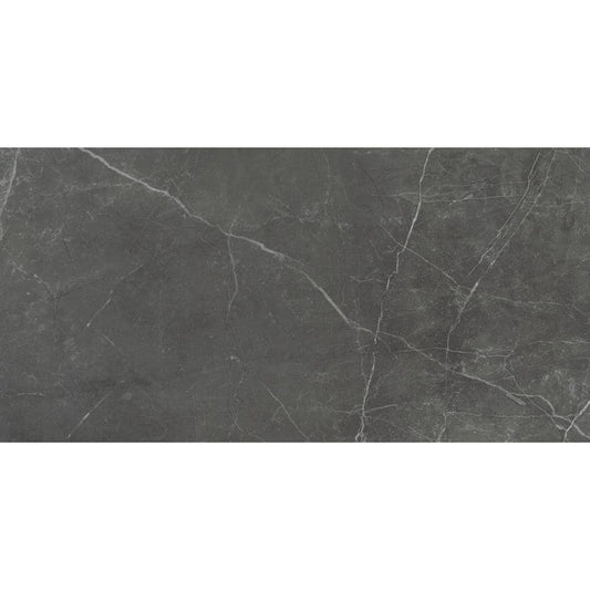 Sterlina Asphalt 23.62 in. x 23.62 in. Matte Marble Look Porcelain Floor and Wall Tile (15.5 sq. ft./Case)