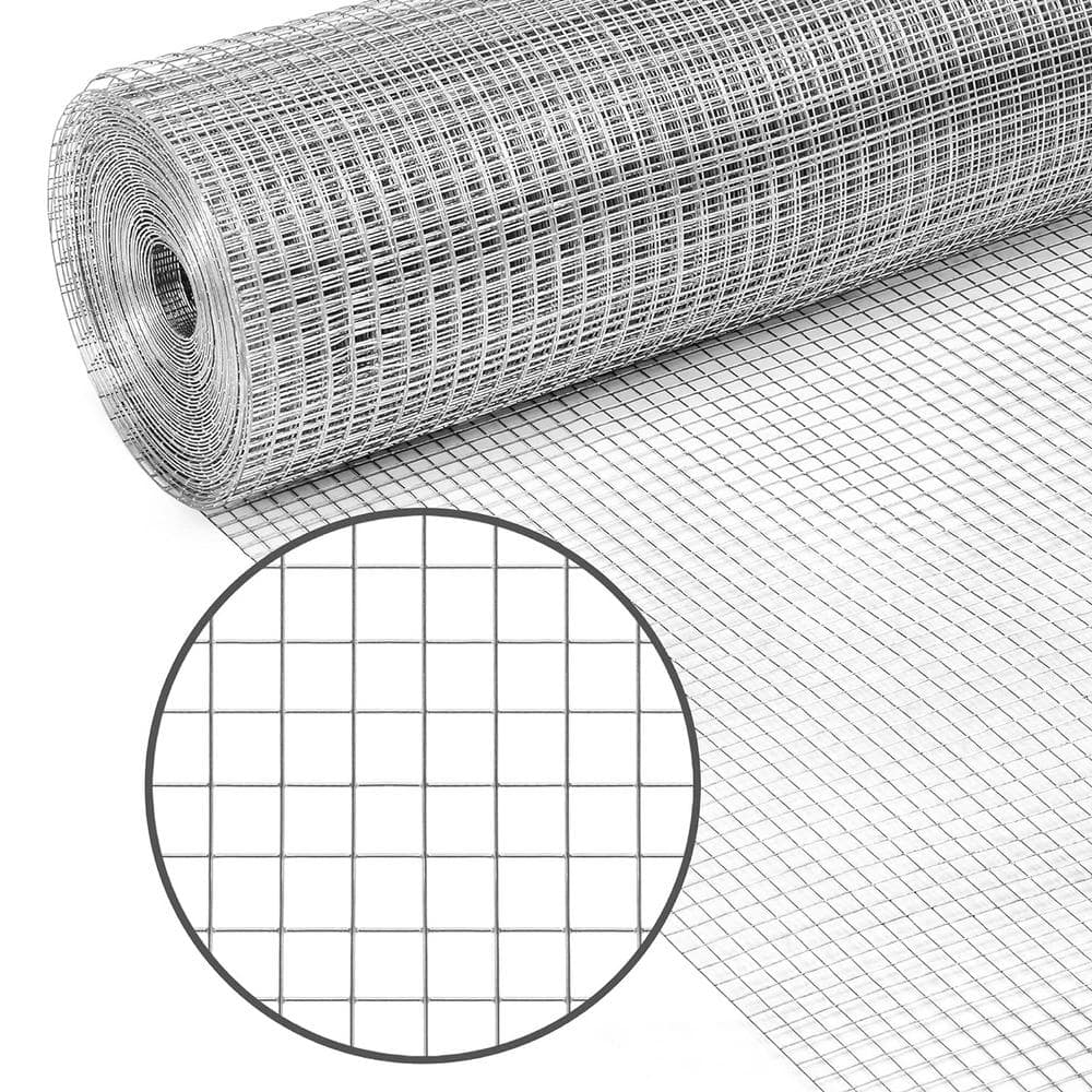 ATENGNES 48 in. x 100 ft. 23-Gauge Galvanized 1/4 in. Chicken Wire Hardware Cloth Fencing Netting Mesh Rolls Garden Rabbit Fence