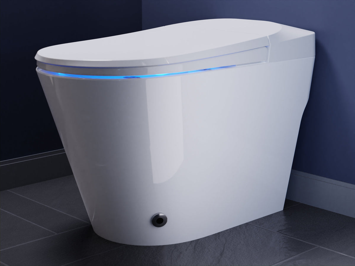 ENVO Echo Elongated Smart Toilet Bidet with Auto Open, Auto Close, Auto Flush, and Heated Seat in White