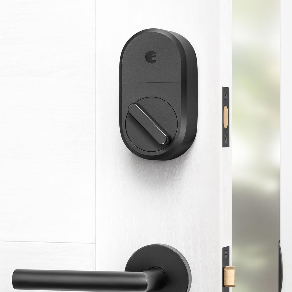 August Bluetooth Smart Lock Dark Gray (Retrofits Over Existing Deadbolt)