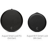 August WiFi Smart Lock Matte Black (Retrofits Over Existing Deadbolt)