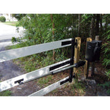 Single Swing Automatic Gate Opener Kit with 30-Watt Solar Panel