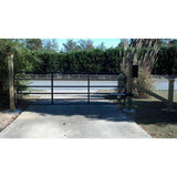 Single Swing Automatic Gate Opener Kit with 30-Watt Solar Panel