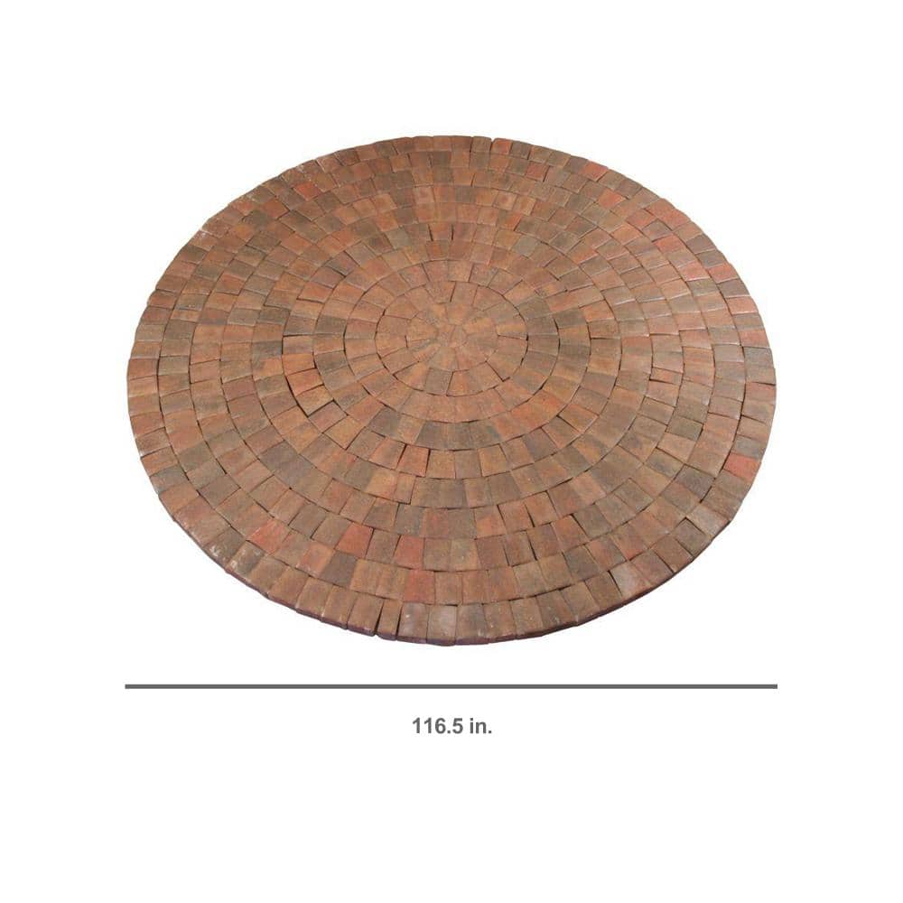 Anchor 9 ft. x 9 in. Autumn Blend Dutch Cobble Concrete Paver Circle Kit