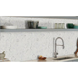 MSI Calacatta Cressa Herringbone 12 in. x 12 in. x 10 mm Honed Marble Mesh-Mounted Mosaic Tile (9.4 sq. ft. / case)