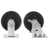 6 in. Casters Set (4-Piece) with Brakes