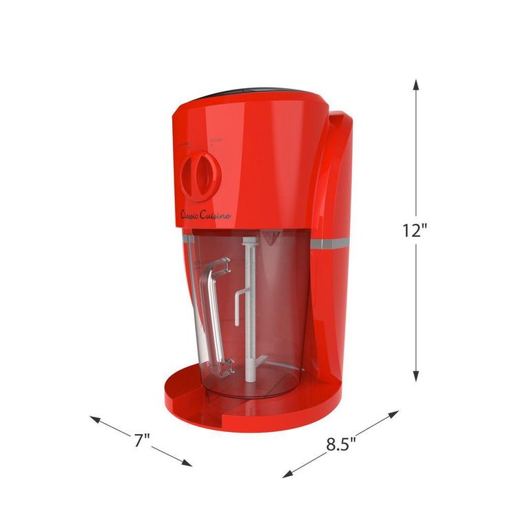 1 Qt. Red Frozen Drink Stand Mixer with Variable Mix Settings