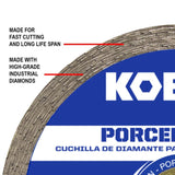 Kobalt 4-in Wet or Dry Porcelain Continuous Diamond Saw Blade