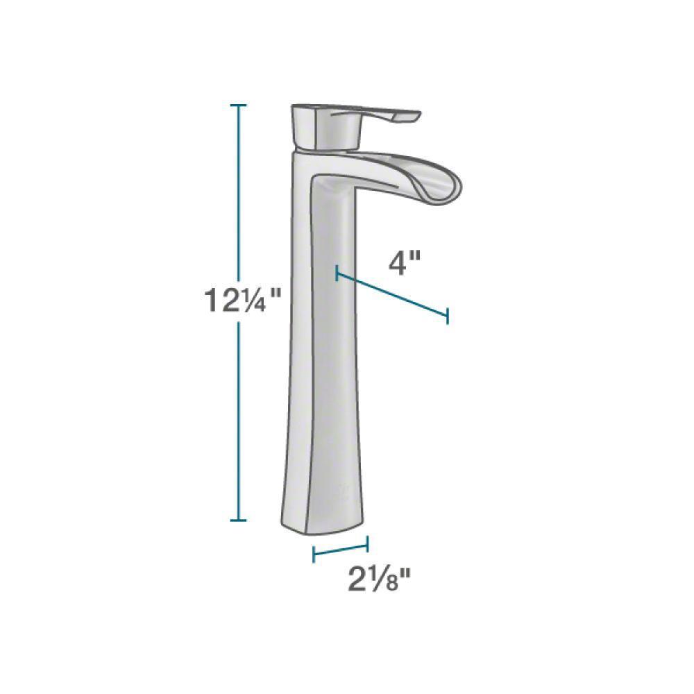 Glass Vessel Sink in Crystal with R9-7007 Faucet and Pop-Up Drain in Chrome - Super Arbor