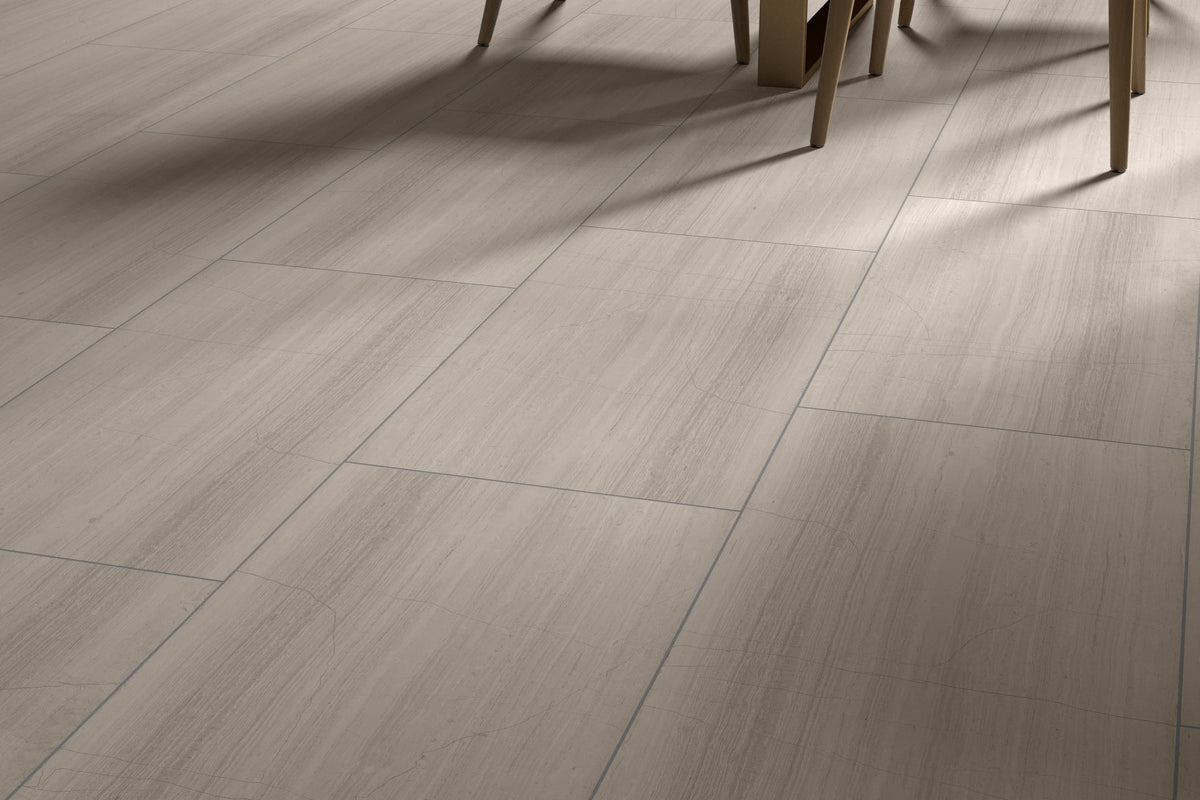 Emser METRO Cream Natural Stone Limestone Border Tile, Honed (12 in. x 12 in. Mosaic Sheet)
