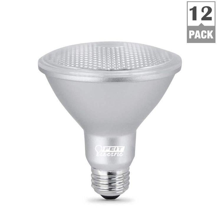 Feit Electric 75-Watt Equivalent PAR30 Dimmable CEC Tirle 24 Compliant LED ENERGY STAR Flood Light Bulb, Bright White (12-Pack)