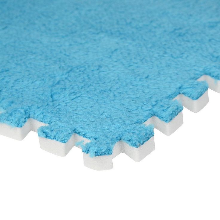 Tuscom 25X25cm Kids Carpet Foam Puzzle Mat EVA Shaggy Velvet Baby Eco Floor 7 colors