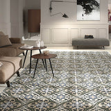 Merola Tile Evoque Carthusian 9-3/4 in. x 9-3/4 in. Porcelain Floor and Wall Tile, Beige (10.88 sq. ft./Case)