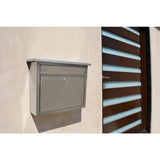 Maya Locking Stainless Steel Wall Mount Mailbox - Super Arbor